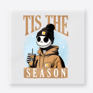 Tis The Season Jack Beanie Christmas DTF Transfers