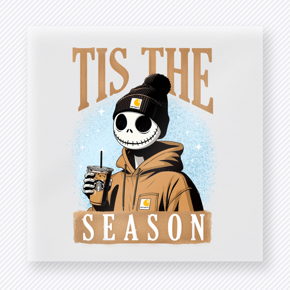 Tis The Season Jack Beanie Christmas DTF Transfers