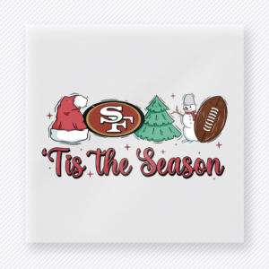 49ers Tis The Season Football Christmas DTF Transfers