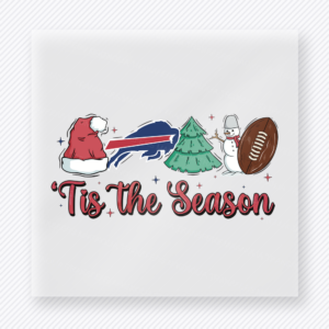 Bills Tis The Season Football Christmas DTF Transfers