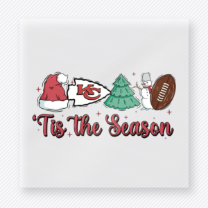 Chiefs Tis The Season Football Christmas DTF Transfers