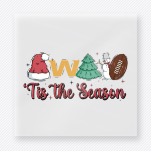 Commanders Tis The Season Football Christmas DTF Transfers