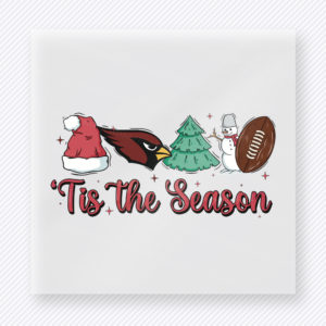 Cardinals Tis The Season Football Christmas DTF Transfers