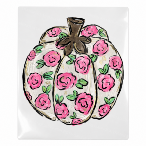Floral Pumpkin Fall & Thanksgiving UV transfer for hard-surface products