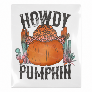 Howdy Pumpkin Fall & Thanksgiving UV transfer for hard-surface products
