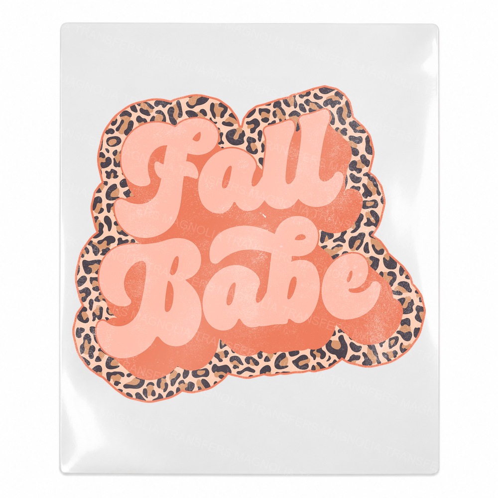 Fall Babe Fall & Thanksgiving UV transfer for hard-surface products