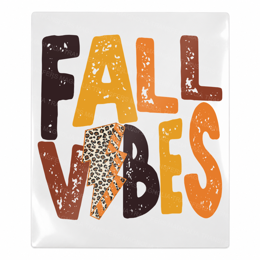 Fall Vibes Fall & Thanksgiving UV transfer for hard-surface products