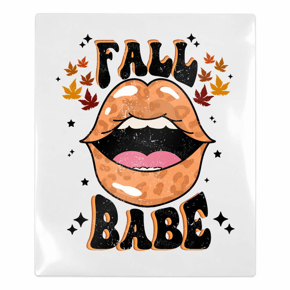 Fall Babe Fall & Thanksgiving UV transfer for hard-surface products