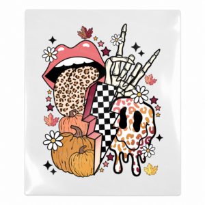 Pumpkin Cowgirl Fall & Thanksgiving UV transfer for hard-surface products