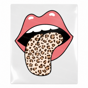 Leopard Tongue Lips Fall & Thanksgiving UV transfer for hard-surface products