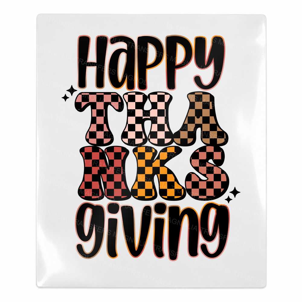 Happy Fall Y'all Fall & Thanksgiving UV transfer for hard-surface products