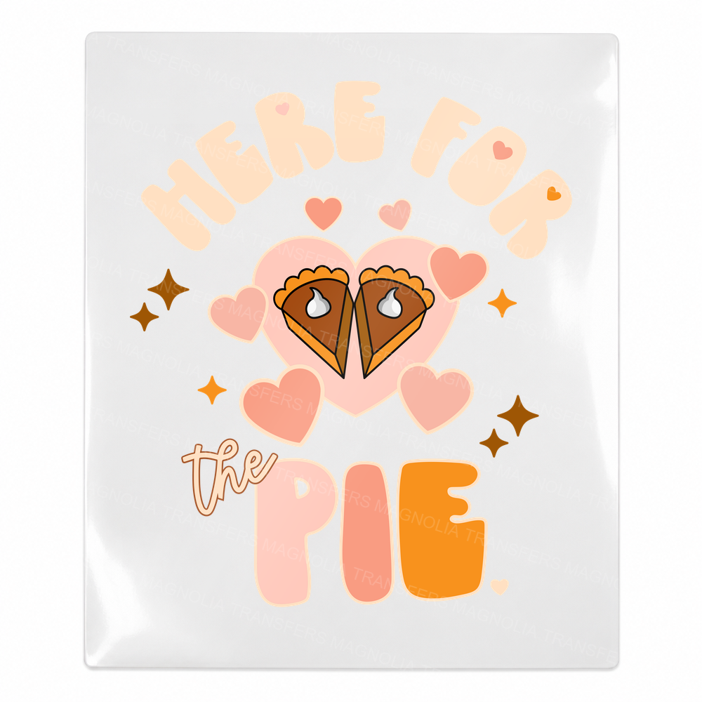 Here for the Pie Fall & Thanksgiving UV transfer for hard-surface products