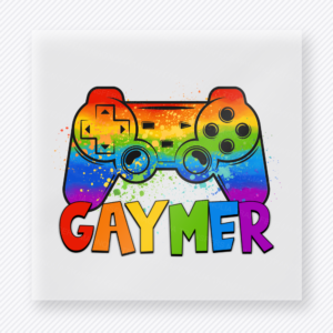 Gaymer Rainbow Controller Pride DTF Transfers