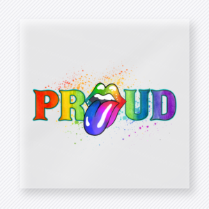 Proud Rainbow Script Pride DTF Transfers