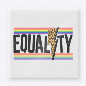 Equality Rainbow Bolt Pride DTF Transfers