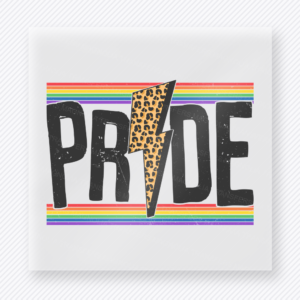 Pride Rainbow Bolt Pride DTF Transfers