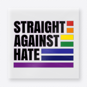 Straight Against Hate Pride DTF Transfers
