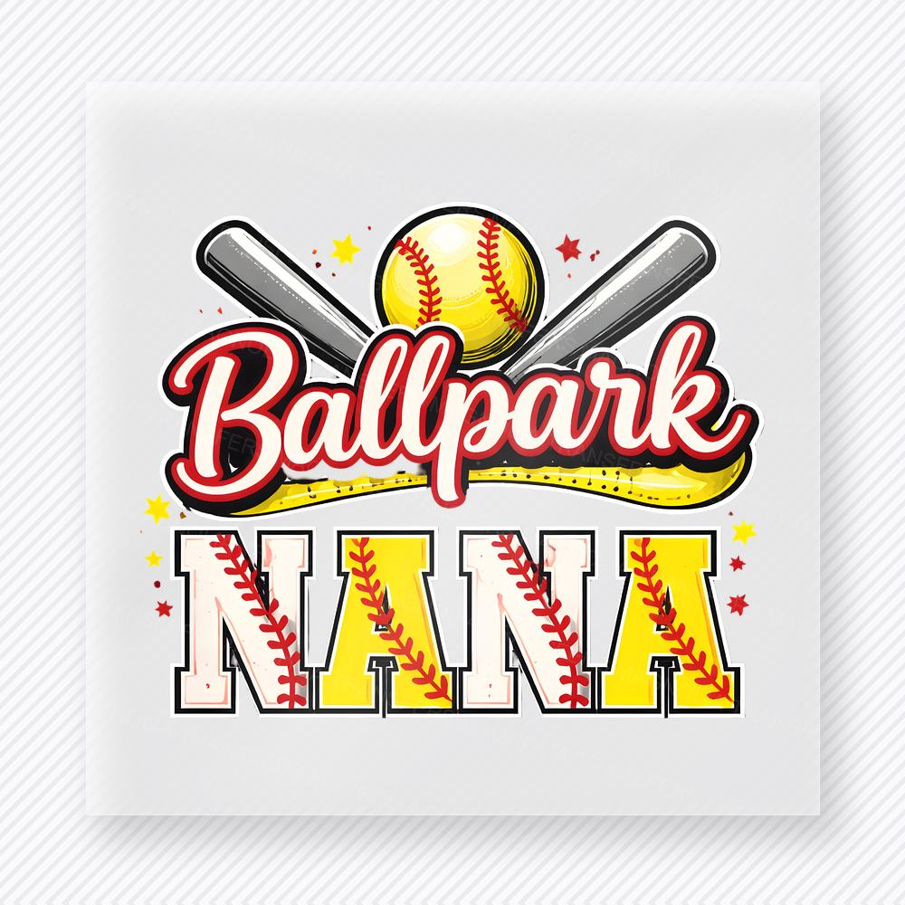 Ballpark Nana Sports DTF Transfers