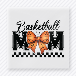 Basketball Mom Bow Sports DTF Transfers