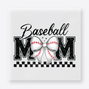 Baseball Mom Checker Sports DTF Transfers