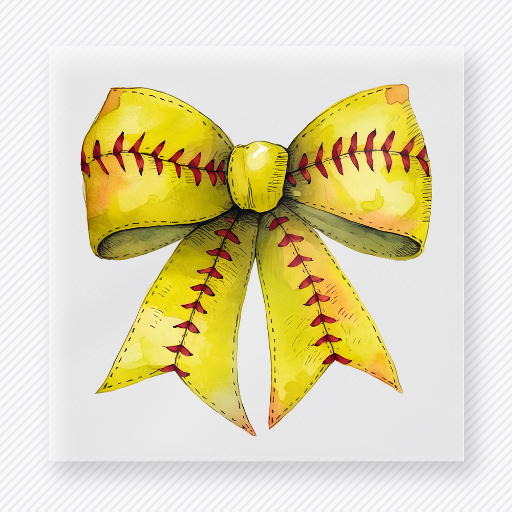 Softball Bow Sports DTF Transfers