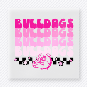 Bulldogs Cheer Repeat Sports DTF Transfers