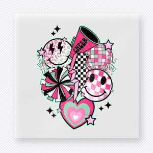 Cheer Collage Pink Sports DTF Transfers