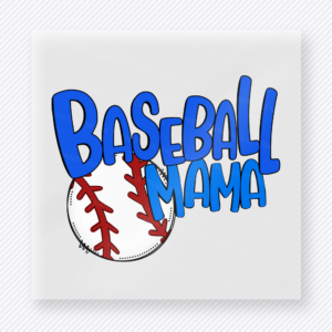 Baseball Mama Blue Sports DTF Transfers