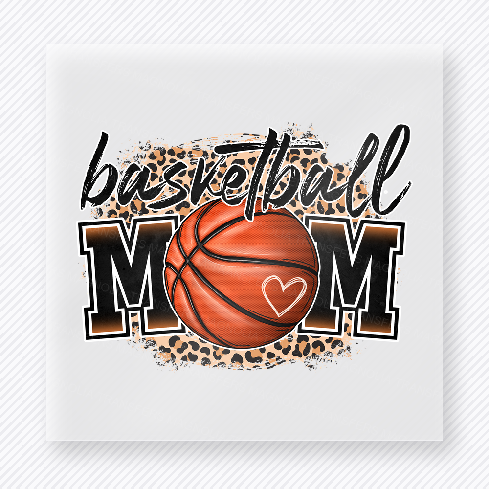 Basketball Mom Leopard Sports DTF Transfers