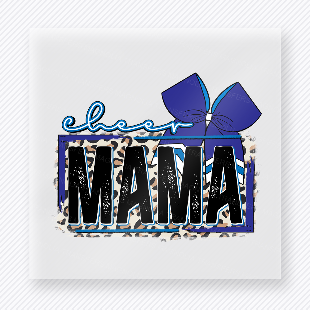 Blue Mama Bow Sports DTF Transfers