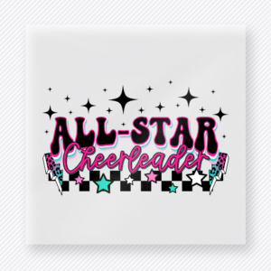 All-Star Cheerleader Sports DTF Transfers