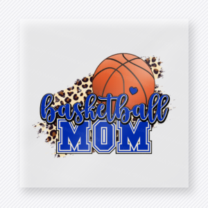 Basketball Mom Leopard Royal Blue Sports DTF Transfers