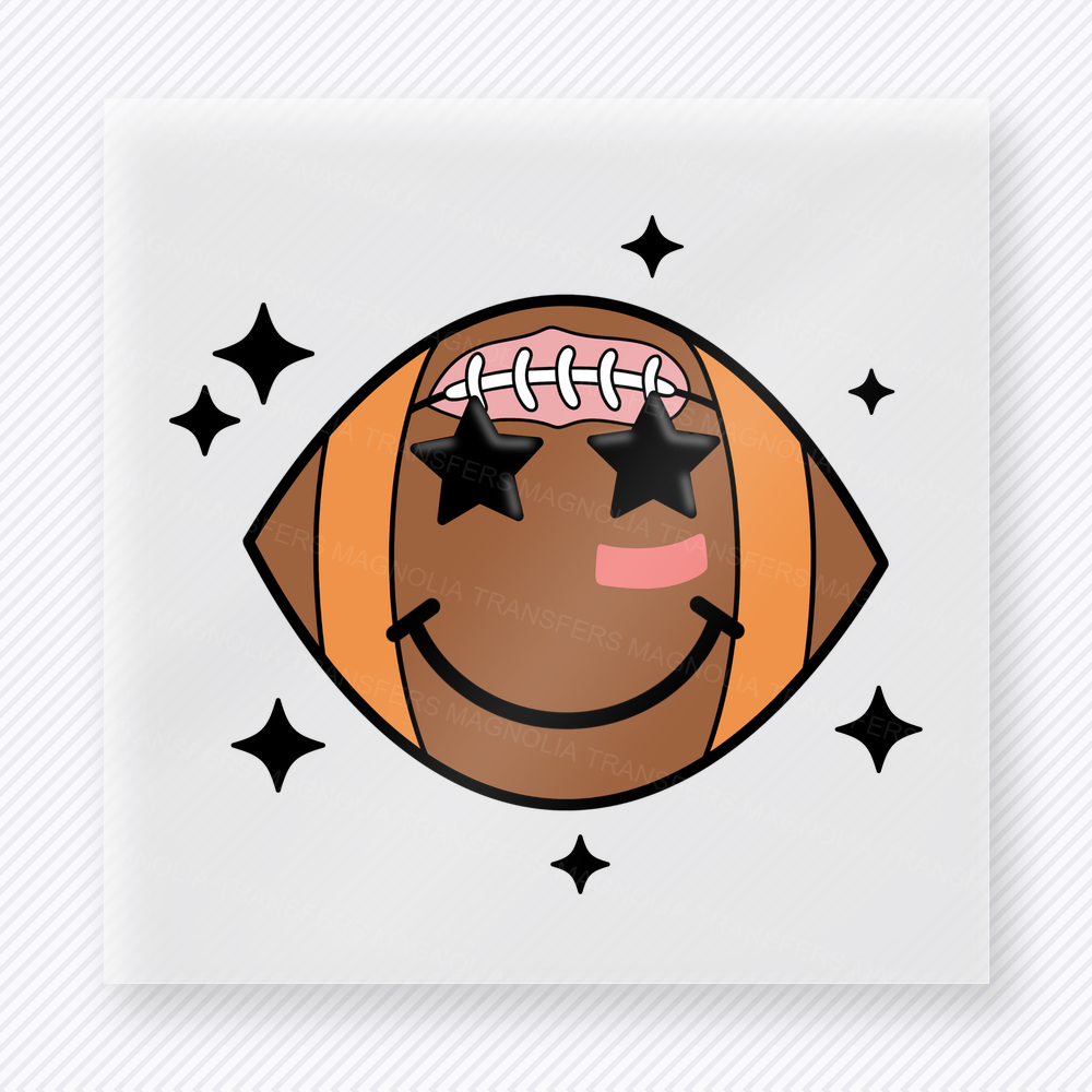 Smiley Football Sports DTF Transfers