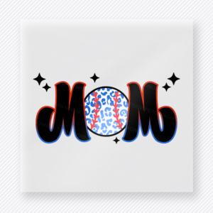 Baseball Mom Ombre Sports DTF Transfers