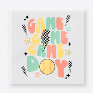 Game Day Basketball Pastel Sports DTF Transfers
