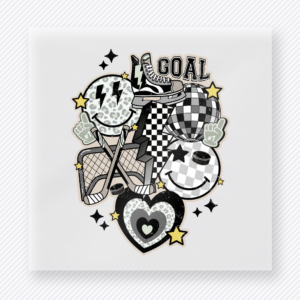 Goal Sports Mom Collage Black Sports DTF Transfers