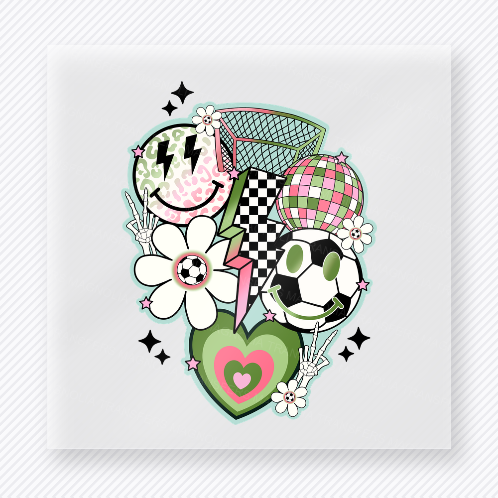 Goal Sports Mom Collage Mint Sports DTF Transfers