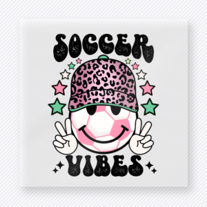 Soccer Vibes Leopard Cap Sports DTF Transfers