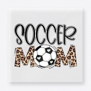 Soccer Mom Leopard Text Sports DTF Transfers