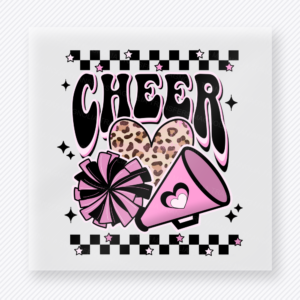 Cheer Pink Megaphone Sports DTF Transfers
