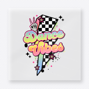 Dance Vibes Lightning Bolt Sports DTF Transfers
