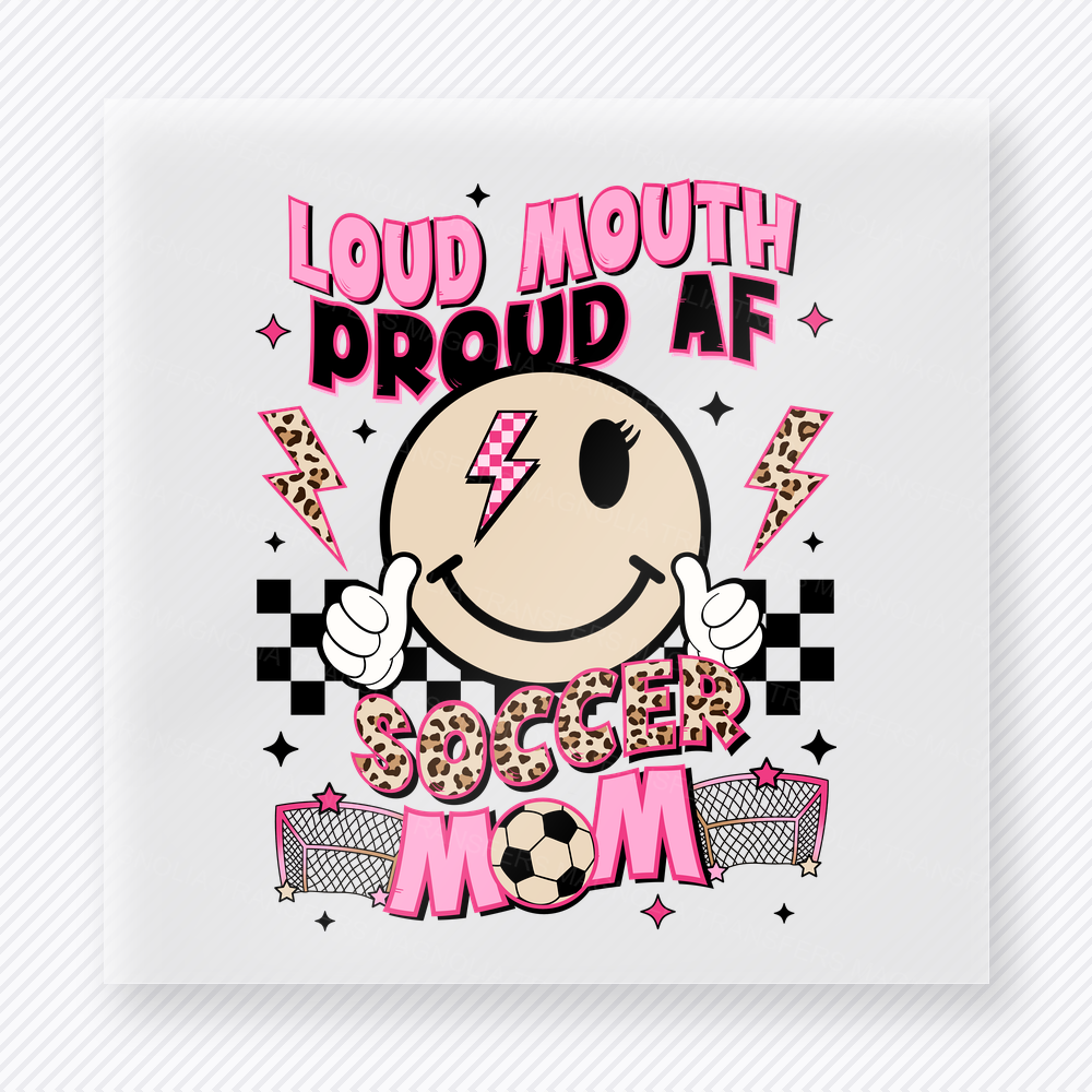 Loud Mouth Proud Hockey Mom Sports DTF Transfers