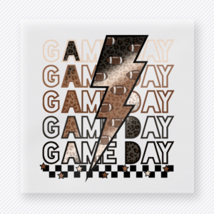 Game Day Neutral Lightning Bolt Sports DTF Transfers