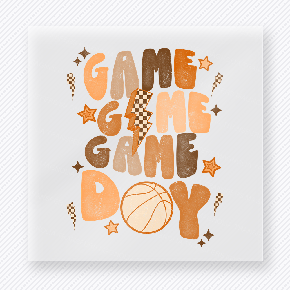 Game Day Basketball Neutral Sports DTF Transfers