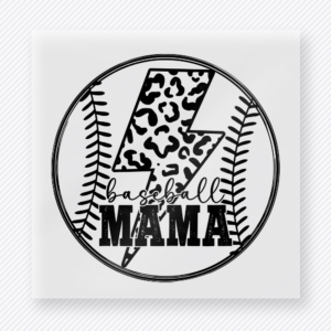 Baseball Mama Leopard Bolt Sports DTF Transfers