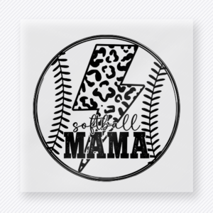 Baseball Mama Circle Lettering Inside Sports DTF Transfers