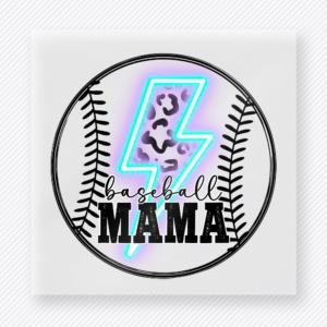 Baseball Mama Neon Bolt Sports DTF Transfers