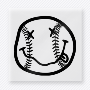 Baseball Stitches Smiley Sports DTF Transfers