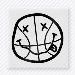 Basketball Outline Smiley Sports DTF Transfers