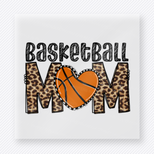 Basketball Mom Leopard Text Sports DTF Transfers